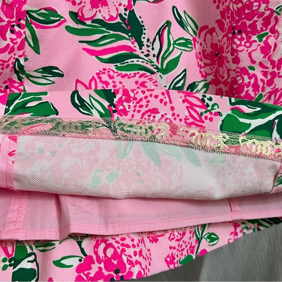 LILLY PULITZER Mila Short Sleeve Stretch Shift Dress Conch Shell Pink 6 - Picture 9 of 12